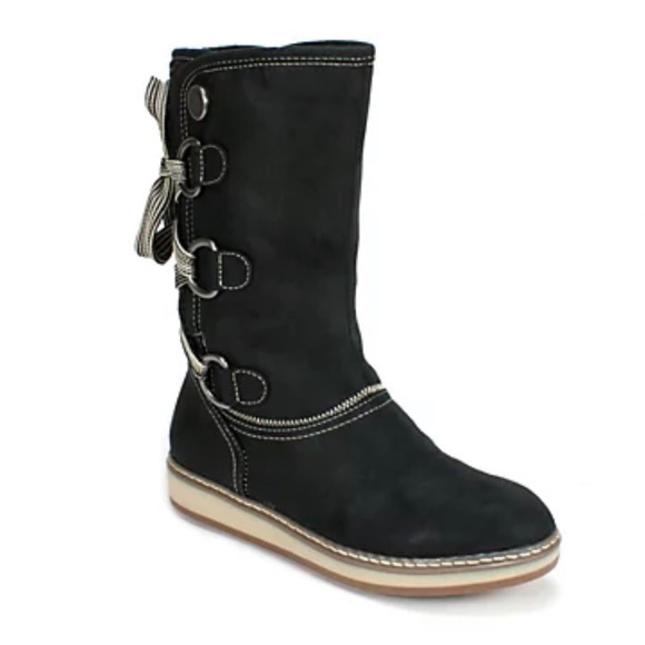 NWT- White Mountain Waterproof ‘Tivia’ Lace Up Back Boots - Picture 1 of 9